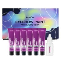 Zestaw farb do brwi AntuOne 6 kolorów + utleniacz AntuOne 3%