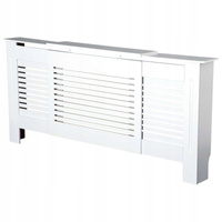 Maskownica Osłona Grzejnik Kaloryfer Obudowa Biała Regulowana 140-205cm